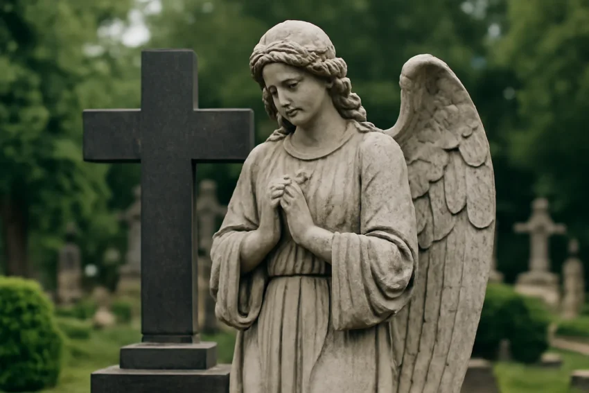 angel statues for graves