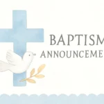 baptism announcement cards