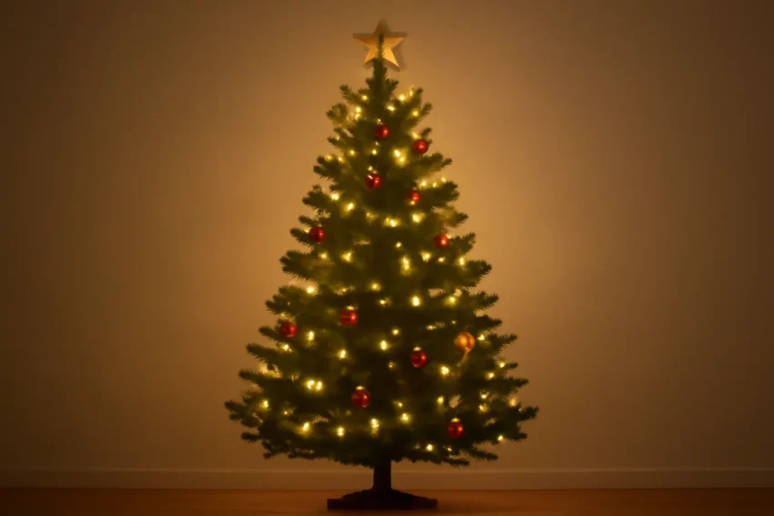 battery operated lights christmas tree