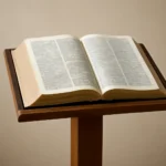 bible and stand