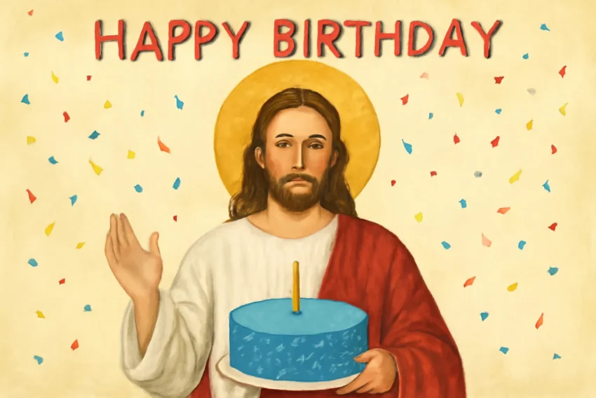 birthday card jesus