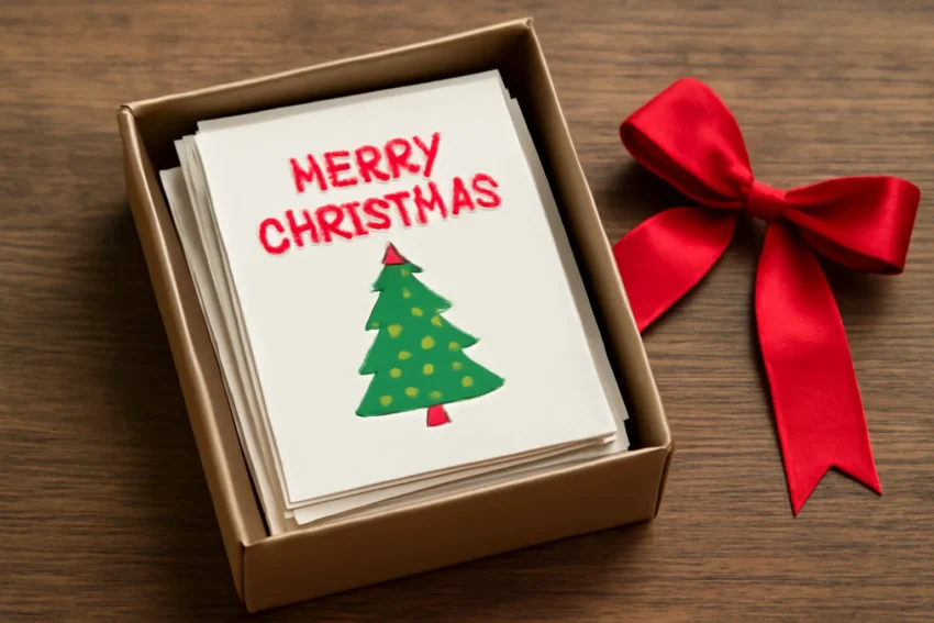 box for christmas cards