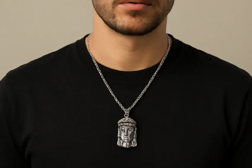 christ necklace men