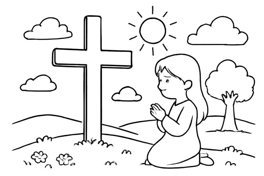 christian colouring pages