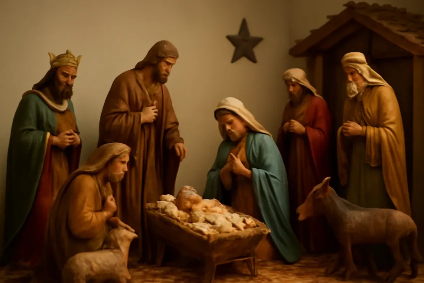 christmas nativity scene indoor