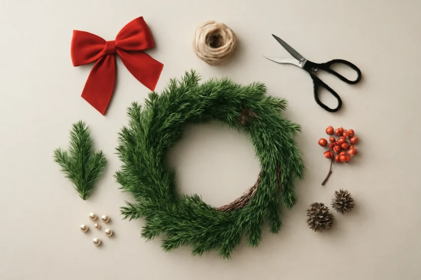 christmas wreath making kit