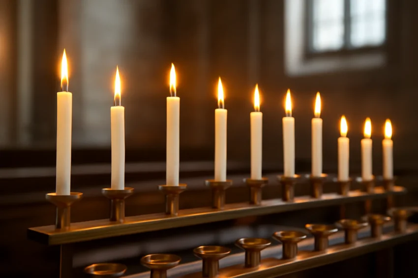 church candle stands